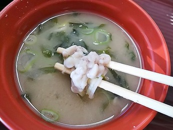タチの味噌汁