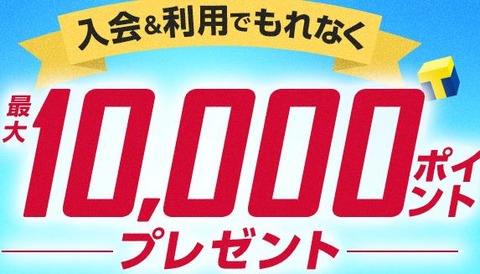 ヤフー1万ポイント