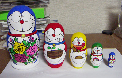 ドラえもん☆マトリョーシカ」作りました！ : 行き行きて☆こじこじ
