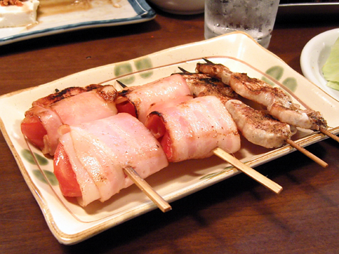 トマト、豚バラ