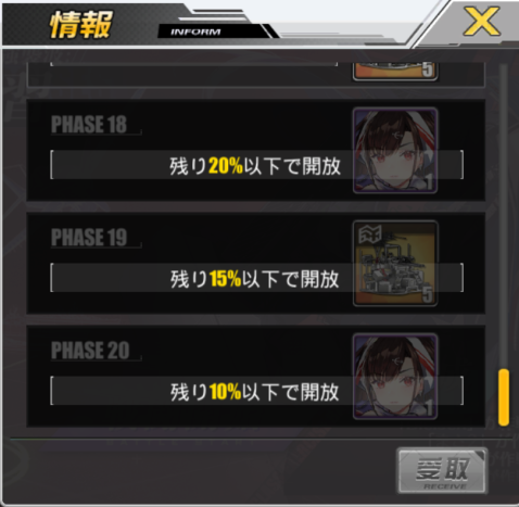 アズールレーン_超空強襲波_累計Pt報酬