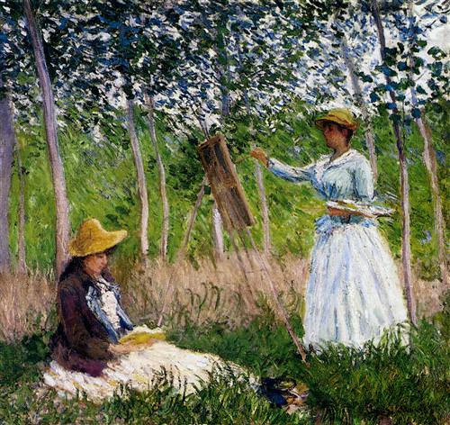 In The Woods At Giverny Blanche Hoschede1887