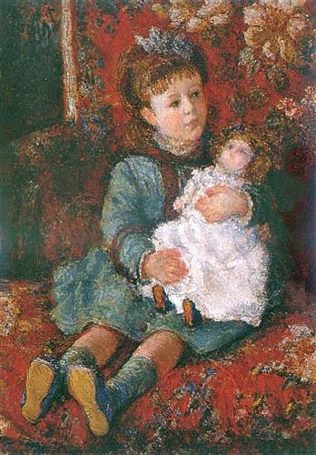 Portrait of Germaine Hoschede with a Doll1877