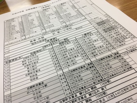 スケジュール