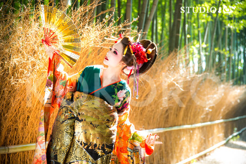 京都 花魁体験 STUDIO心 嵐山店