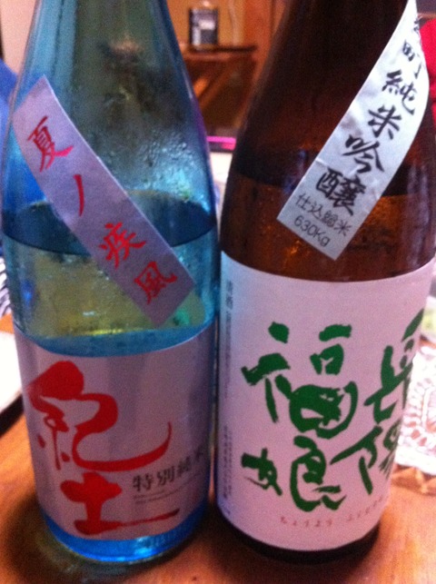 久しぶりに飲む日本酒