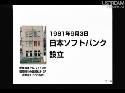 日本ソフトバンク 設立 sonlive2011