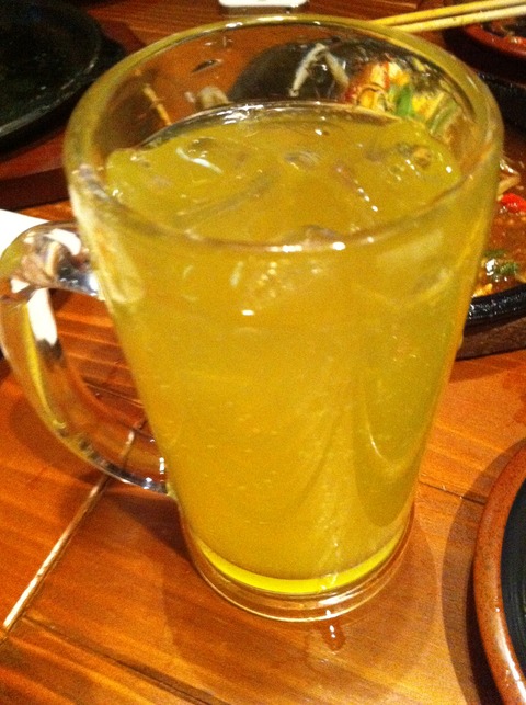 シークヮーサー酒の炭酸割り。
