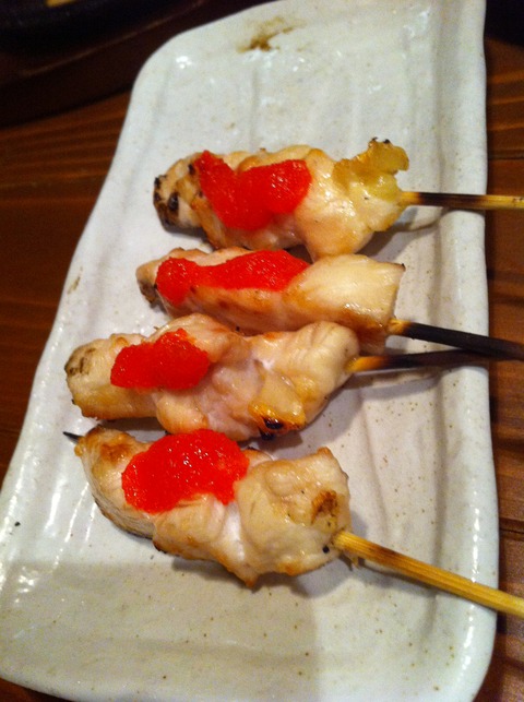 焼き鳥 ささみ明太。