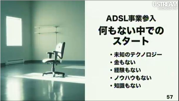 ADSL事業参入 何もない中でのスタート 第2回ソフトバンクアカデミア公開講義62