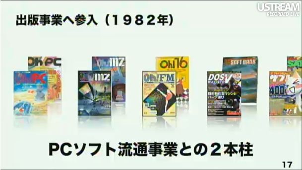 出版事業へ参入(1982年) PCソフト流通事業との2本柱 第2回ソフトバンクアカデミア公開講義17