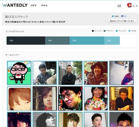 カヤック Wantedly