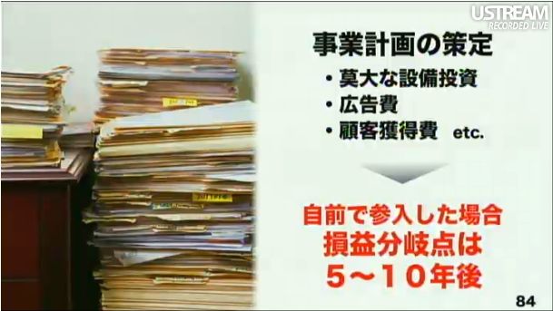 事業計画の策定 自前で参入する計画 第2回ソフトバンクアカデミア公開講義89