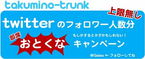 匠乃固鞄(たくみのとらんく)ツイッターフォロワー上限なし値引き 匠乃固鞄2