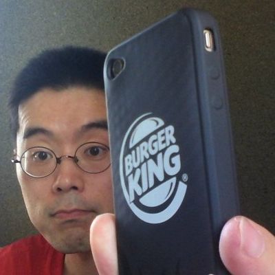 BKオリジナルiPhone4ケースを装着したところ 20120702_4