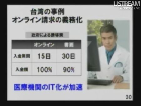 台湾の事例 オンライン請求の義務化 民主党「情報通信議員連盟」総会でのSB孫正義社長講演28