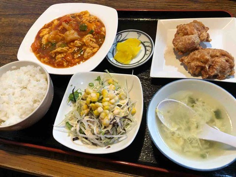 『街の中華定食屋 パンダ』「エビ入りトマトと玉子炒め」
