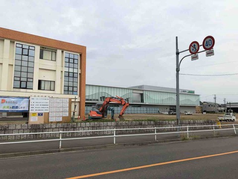 KTXアリーナ旧体育館すっかり更地