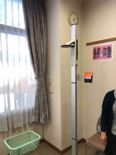 『農業まつり』江南厚生病院のブース・身長・体重、BMI