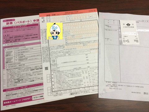 「旅券(パスポート)申請書類」