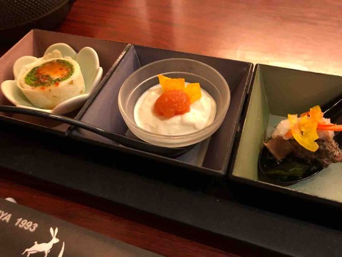 「旬菜 月兎 江南店」ランチ前菜