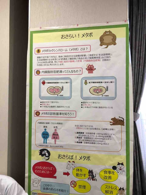 『農業まつり』江南厚生病院のブース・メタボリックシンドロームについて