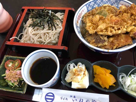 『そば処 いねのや』健康天丼セット