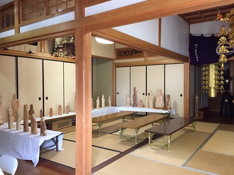 「あじさい祭り」円空仏を彫る会