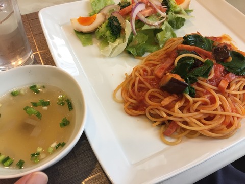 『cafe さらん』でパスタランチ