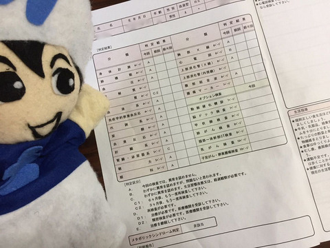 しえなん、『人間ドッグ』結果