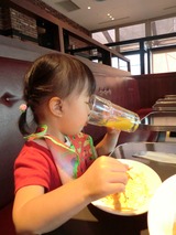 京都駅で朝食