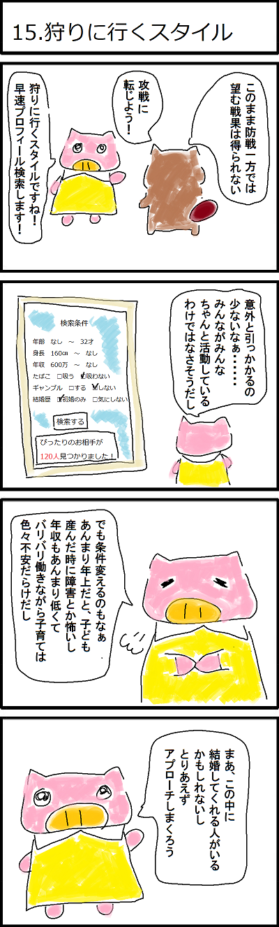 15.狩りに行くスタイル