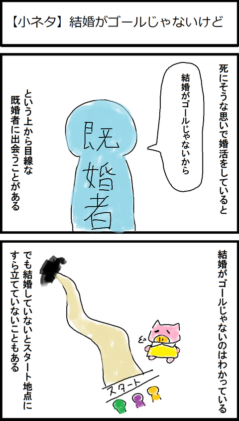 【小ネタ】結婚がゴールじゃないけど