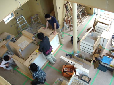 定番の造作キッチン