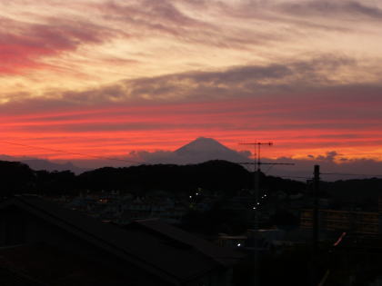 初冬の夕焼け2