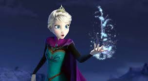 アナと雪の女王の一人の魔法使うエルサ
