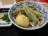 釜たけうどんさんのサグチキンカレーぶっかけ