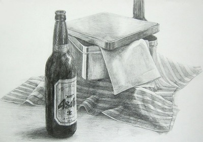 【超リアル】アサヒ スーパードライ 色鉛筆画 ビール缶 手描き 原画 一点物 超リアル】アサヒ スーパードライ 色鉛筆画 ビール缶 手描き 原画 一点