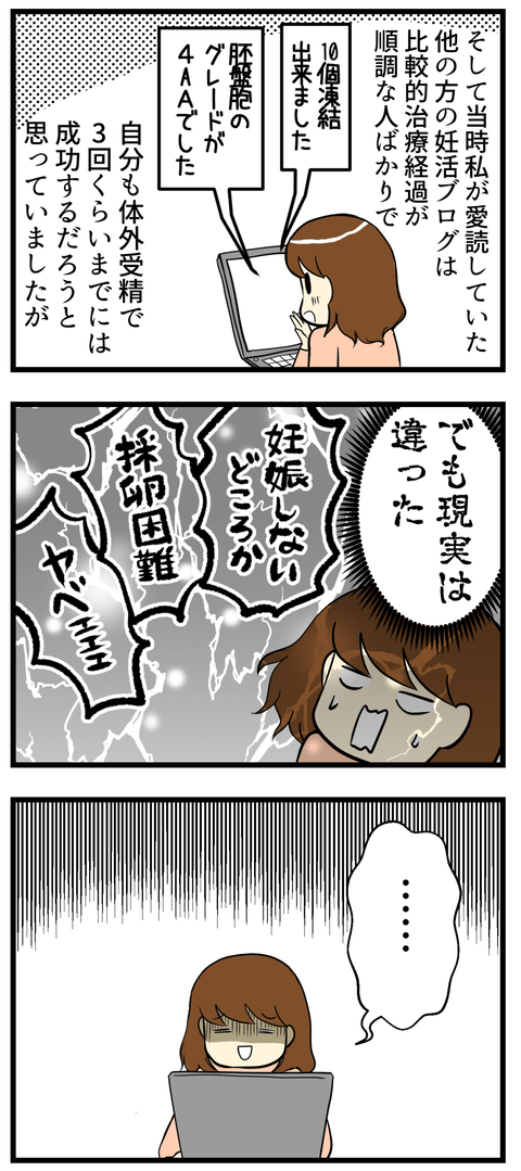 体外受精・顕微授精に突入して自分も移植3回目くらいまでには妊娠するだろうと思っていましたが・・・現実は厳しいものでした