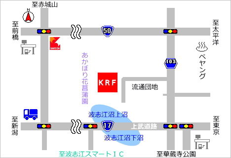 ＫＲＦ（ケイ・アール・エフ周辺マップ）