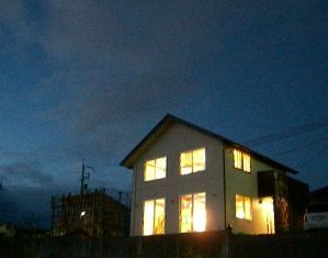 大津展示場夕景