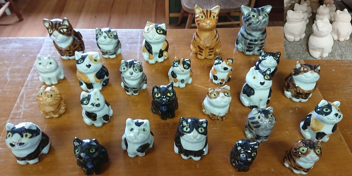 陶房こばし_ねこの置物
