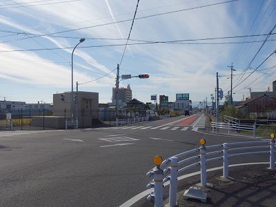 109 下田橋西交差点(到着地)