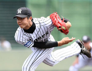 才木 浩人(神) 5勝3敗(4位) 防御率1.53(2位) 奪三振率9.36(1位) K/BB4.69(4位) WHIP0.90(2位)