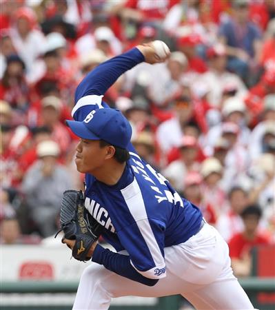 中日・柳裕也、20打席、5安打、打率 .333　出塁率 .375　長打率 .467 OPS .842