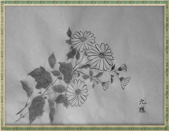 水墨画 菊の花 a6 水墨画 菊の花 a6 No.1「菊」を水墨画で描いてみましょう。 -