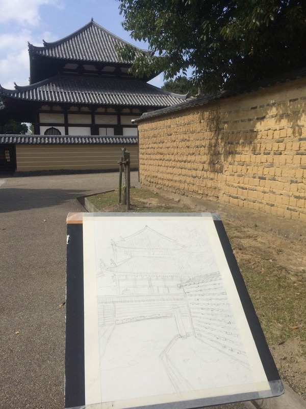 12戒壇院 スケッチ(2)