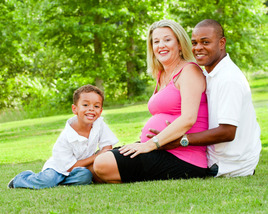 Mixed race family 1