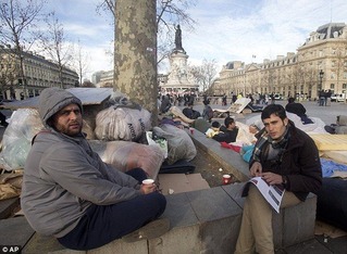 Migrants Afghans in Paris