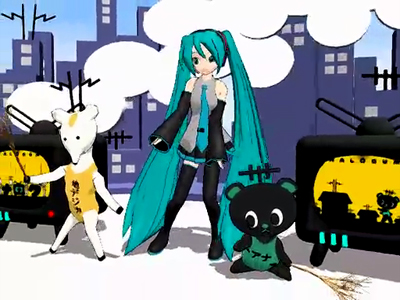 【初音ミク】『東京発、青空行き』【オリジナルPV】アナログマちゃん地デジカちゃん